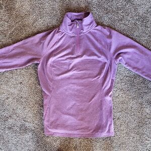 ALO Yoga Lavender Quarter-Zip Pullover